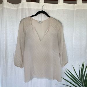 Babaton Silk Swiss Dot Blouse